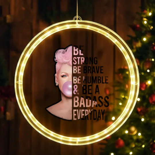 Discover P!nk Be Strong LED Christmas Window Lights, Trustfall Album LED Christmas Window Lights, Pink Singer Tour LED Christmas Window Lights, Summer Carnival 2024