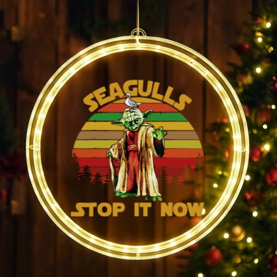 Discover Seagulls Stop It Now Retro Low LED Christmas Window Lights