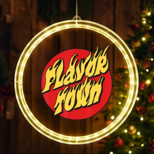 Discover welcome to flavortown mayor of flavor town funny meme LED Christmas Window Lights