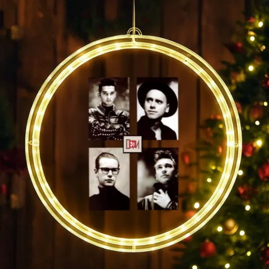 Discover Depeche Mode USA Tour 1988 LED Christmas Window Lights, Depeche Mode Vintage LED Christmas Window Lights, Depeche Mode Merch