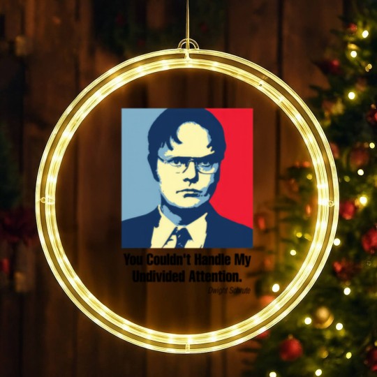 Discover Undivided Attention - Dw Schrute - LED Christmas Window Lights