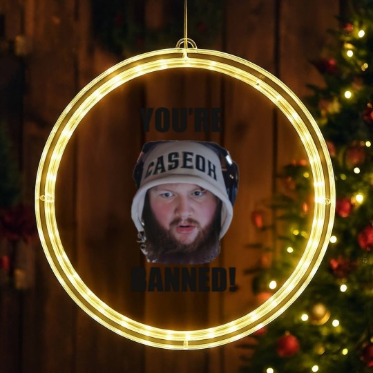 Discover You're Banned CaseOh LED Christmas Window Lights, CaseOh Meme