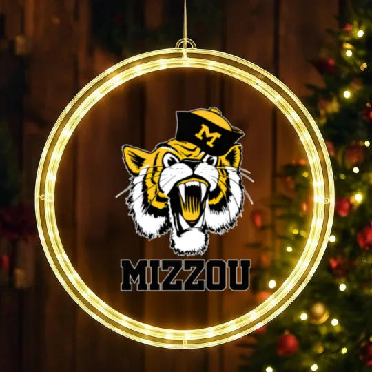 Discover Vintage 60's Truman the Missouri Tiger Mascot - Missouri - LED Christmas Window Lights