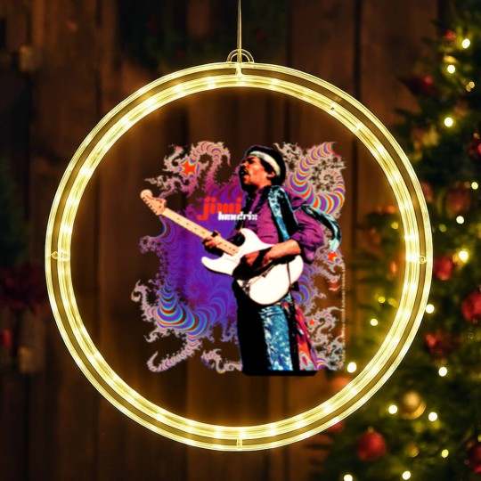 Discover Jimi Hendrix LED Christmas Window Lights, Jimi Hendrix Vintage LED Christmas Window Lights
