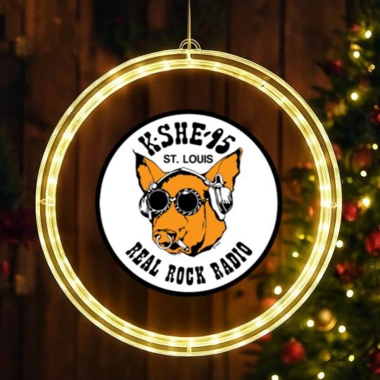 Discover KSHE 95 real rock radio station St. Louis area Baby Blankets LED Christmas Window Lights