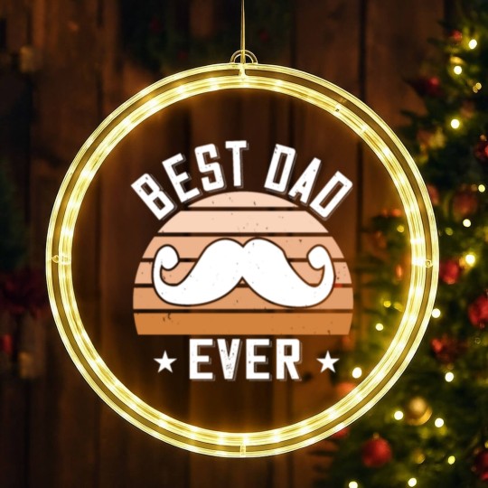Discover best dad ever LED Christmas Window Lights