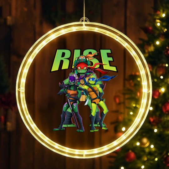 Discover Rise of the Teenage Mutant Ninja Turtles! LED Christmas Window Lights