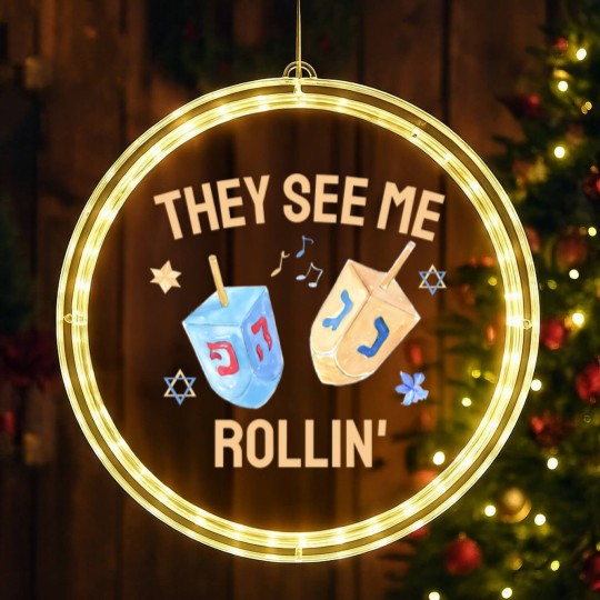 Discover They See Me Rollin, Hanukkah LED Christmas Window Lights