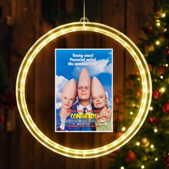 Discover Coneheads Movie LED Christmas Window Lights Cool Retro Movie Fan LED Christmas Window Lights