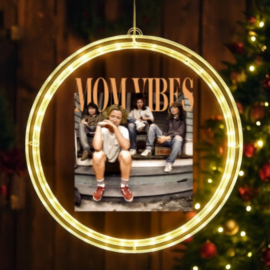 Discover Mom Vibes Thug Life  LED Christmas Window Lights, Vintage 90s Mom Vibes LED Christmas Window Lights, 90s Mom Vibes LED Christmas Window Lights