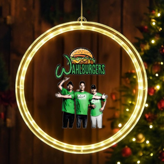Discover Wahlburgers Tie Dye LED Christmas Window Lights