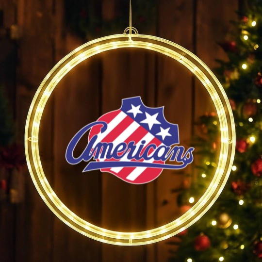 Discover Rochester Americans Ice Hockey LED Christmas Window Lights