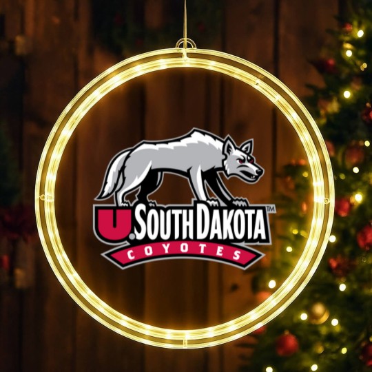 Discover South Dakota Coyotes SDC Athletic LED Christmas Window Lights