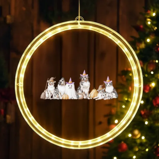 Discover Australian Shepherd Halloween  LED Christmas Window Lights