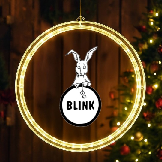 Discover blink early rabbit logo (before 182) LED Christmas Window Lights