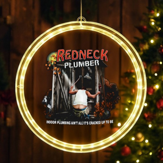 Discover Redneck Plumber LED Christmas Window Lights