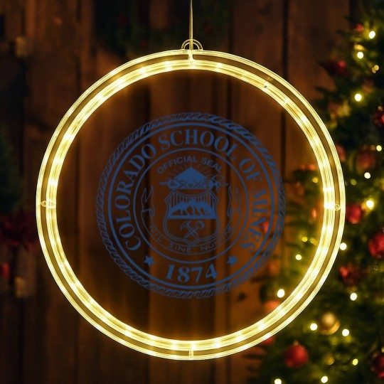 Discover Colorado School of Mines Sticker LED Christmas Window Lights