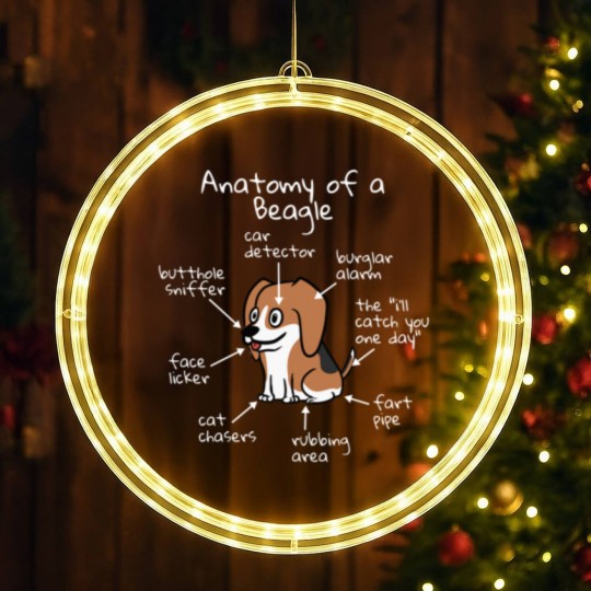 Discover Anatomy Of A Beagle LED Christmas Window Lights