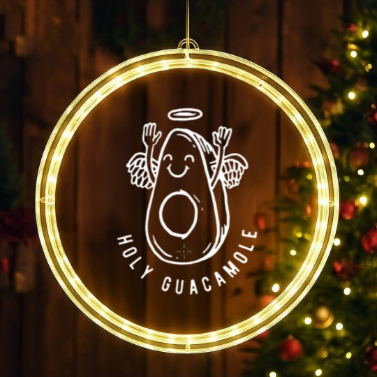 Discover HOLY GUACAMOLE LED Christmas Window Lights