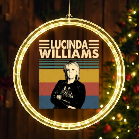 Discover Lucinda Williams LED Christmas Window Lights, Lucinda Williams Gift LED Christmas Window Lights