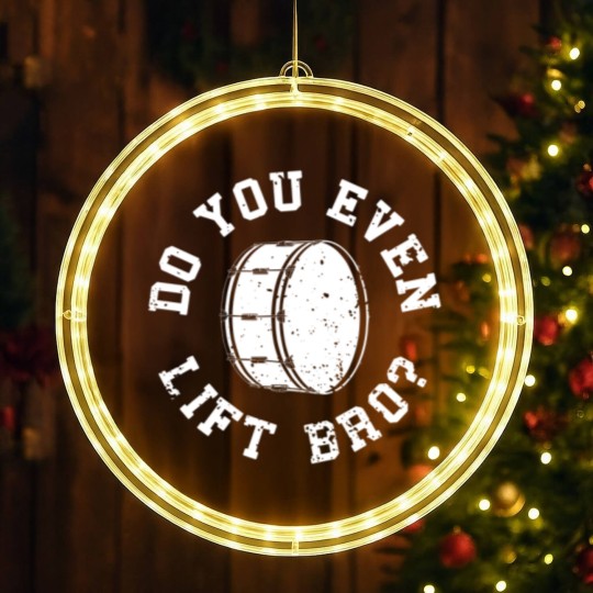 Discover Marching Band Bass Drum Funny Drummer LED Christmas Window Lights