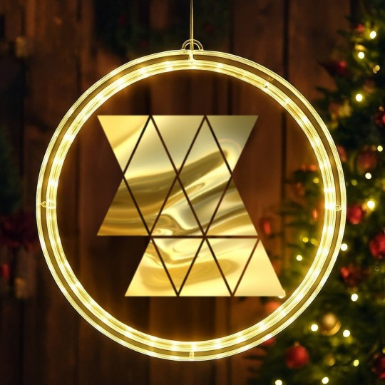 Discover Golden Triangle LED Christmas Window Lights