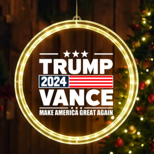 Discover Trump Vance 2024 Merchandise - Trump Vance - LED Christmas Window Lights