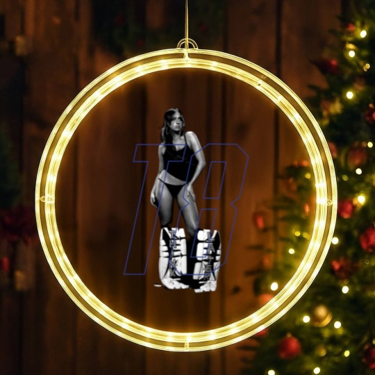 Discover Tate Mcrae LED Christmas Window Lights, Think Later album Greedy LED Christmas Window Lights, Unisex Merch