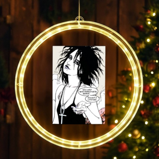 Discover You lived what anybody gets, Bernie. you got a lifetime. (Death - The Sandman) LED Christmas Window Lights