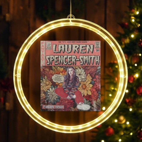 Discover Lauren Spencer-Smith Comic LED Christmas Window Lights, 90S Vintage Merch Art It'S Your Body Album