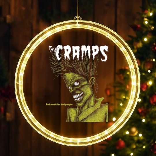 Discover The Cramps Unisex LED Christmas Window Lights: Bad Music
