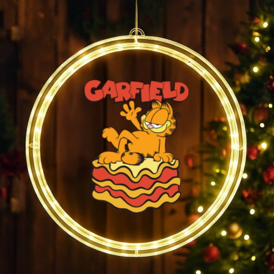 Discover Garfield Lasagna Slice Garfield Pose LED Christmas Window Lights