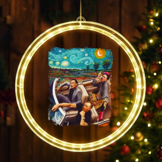 Discover Vincent-Van-Gogh-Frida-Salvador-Dali-Banksy-car    .png LED Christmas Window Lights