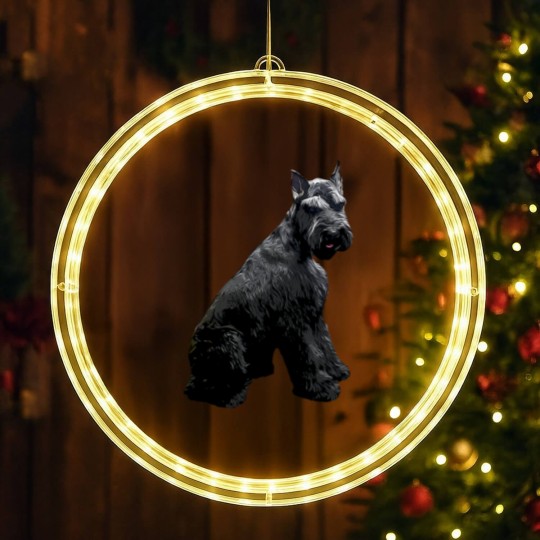 Discover Giant Schnauzer LED Christmas Window Lights