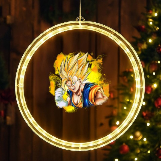 Discover VEGITO SUPER SAIYAN LED Christmas Window Lights