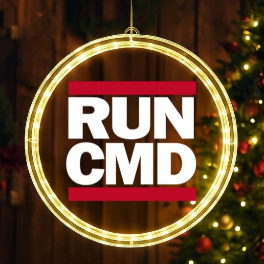 Discover RUN CMD LED Christmas Window Lights