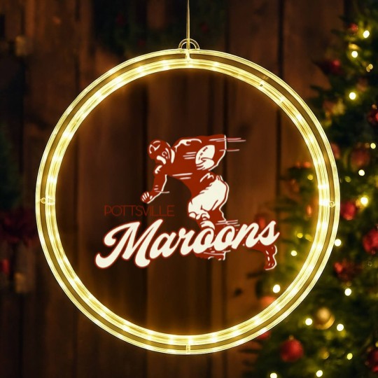 Discover Defunct Pottsville Maroons Football Team LED Christmas Window Lights LED Christmas Window Lights