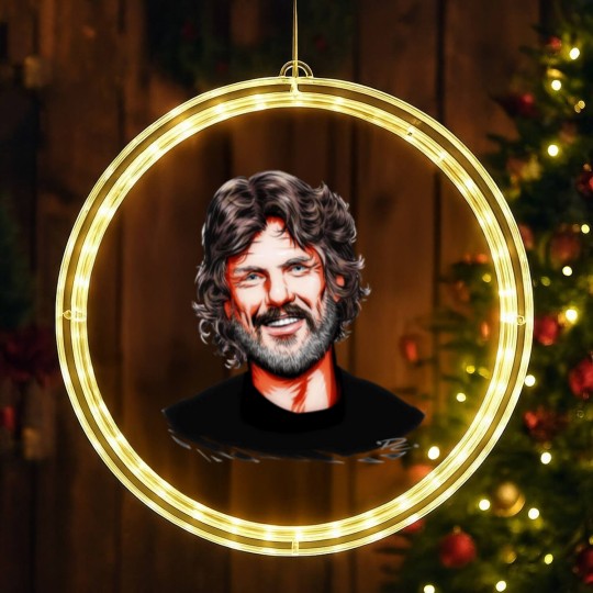 Discover Kris Kristofferson - An illustration by Paul Cemmick LED Christmas Window Lights