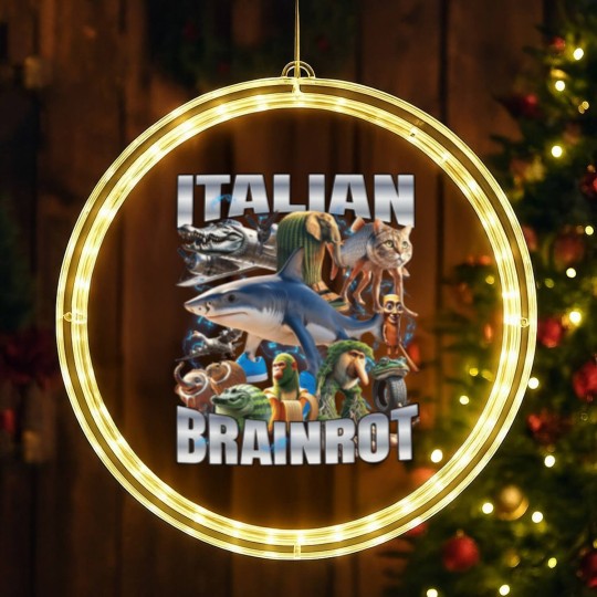 Discover Italian Brain Tralalero Tralala - Tralalero Tralala - LED Christmas Window Lights