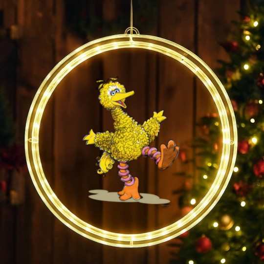 Discover Retro Art Big Bird LED Christmas Window Lights