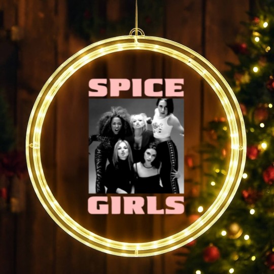 Discover Vintage 90s Spice Girls Graphic Unisex Black LED Christmas Window Lights