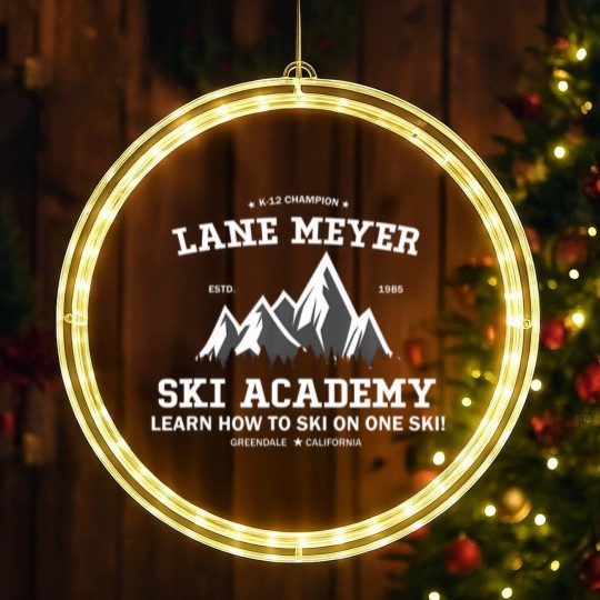 Discover Lane Meyer K-12 Vintage For Snowboarding Lover LED Christmas Window Lights