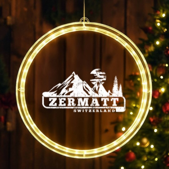 Discover Zermatt Switzerland LED Christmas Window Lights