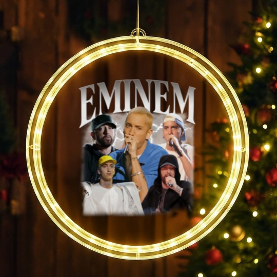 Discover Eminem LED Christmas Window Lights, Classic 90s Graphic LED Christmas Window Lights