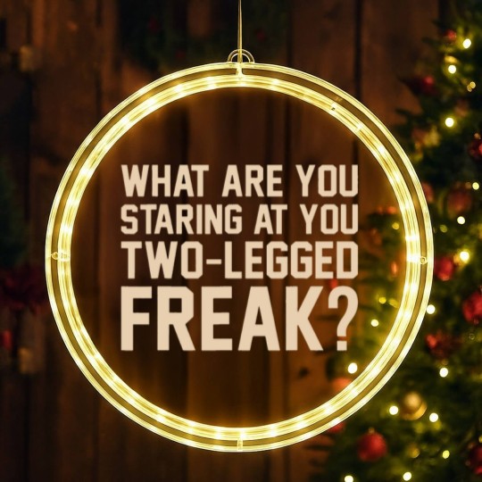 Discover Funny Leg Amputee Double Amputee(1) LED Christmas Window Lights