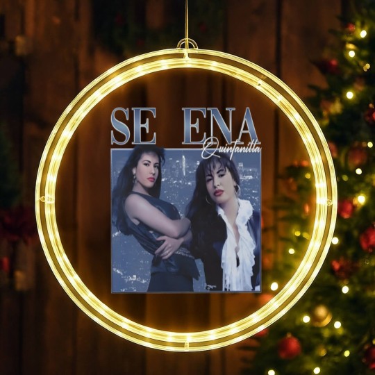 Discover Vintage 90s Selena Quintanilla LED Christmas Window Lights - Unisex Design