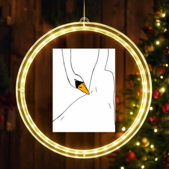 Discover Swan Dress (Bjork) Graphic LED Christmas Window Lights