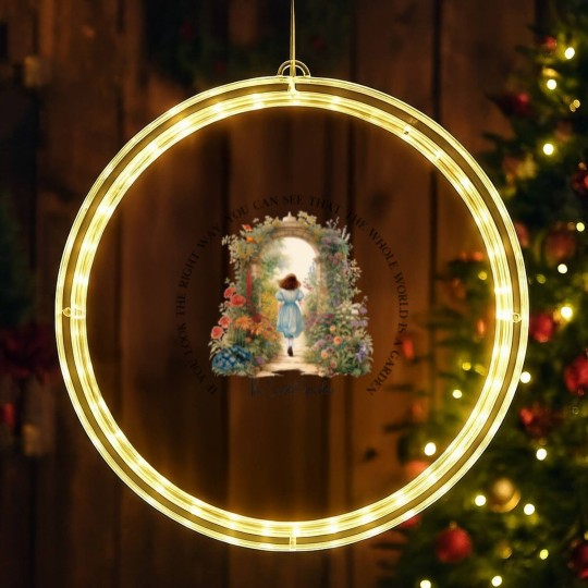 Discover The Secret Garden Art LED Christmas Window Lights