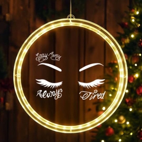 Discover Always Tired LED Christmas Window Lights, Always tired, Stay Away LED Christmas Window Lights