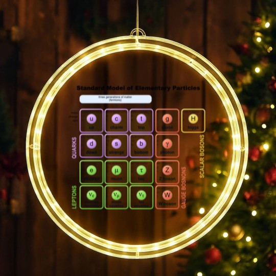 Discover Elementary Particles - Standard Model LED Christmas Window Lights
